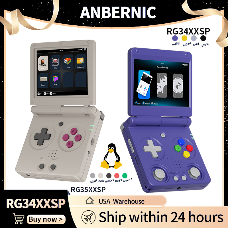 Retro Gaming Hdmi - Anbernic RG34XXSP RG35XXSP Flip Handheld Game