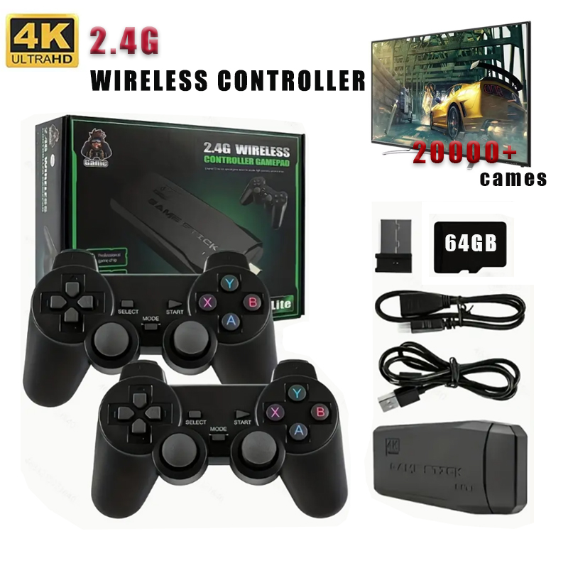 Retro Gaming Hdmi - Wireless Video Game Stick 2.4G Dual
