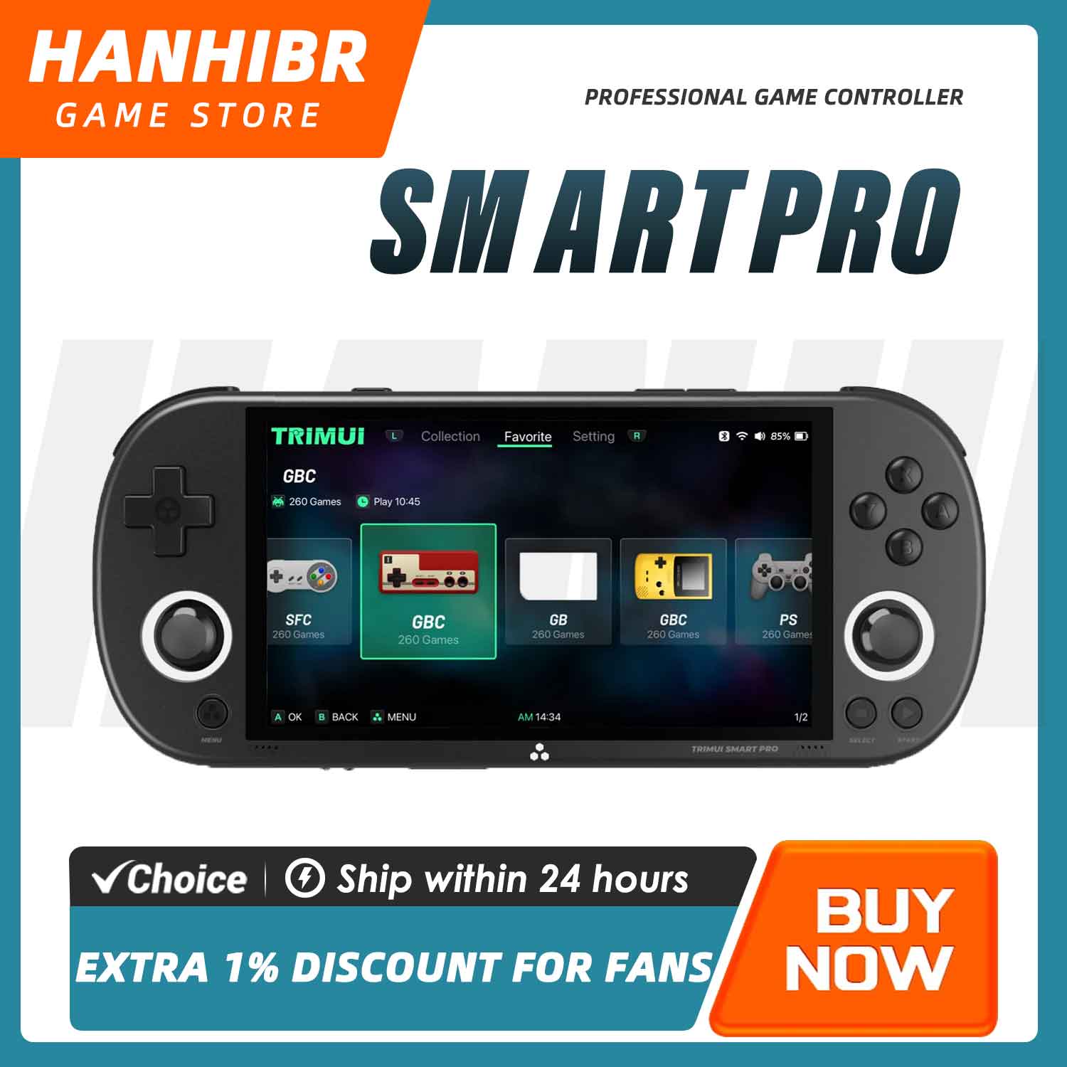 Retro Gaming Emulator Console - TRIMUI SMART PRO Open Source Linux