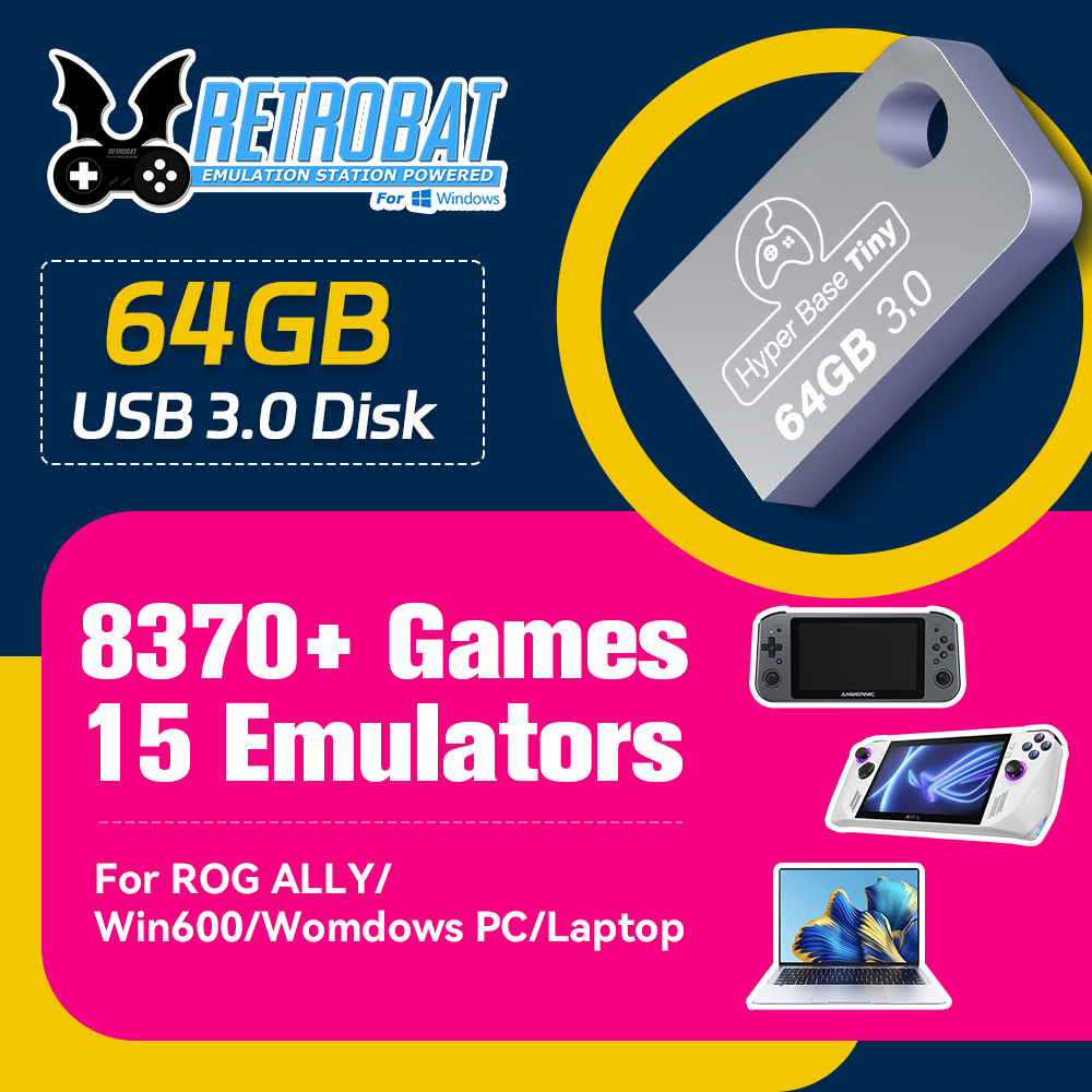 Retro Gaming Tv - JMachen 64GB Portable USB 3.0 Game