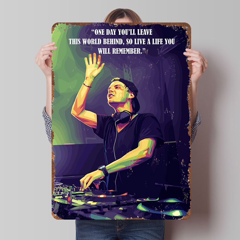 Retro Gaming Quotes - Avicii Quotes Printed Poster Customized Wall