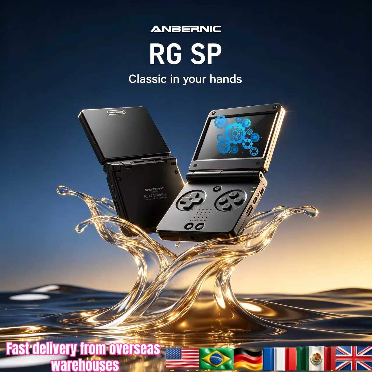 Retro Gaming Tv - Anbernic RGSP Flip Classic Handheld Game