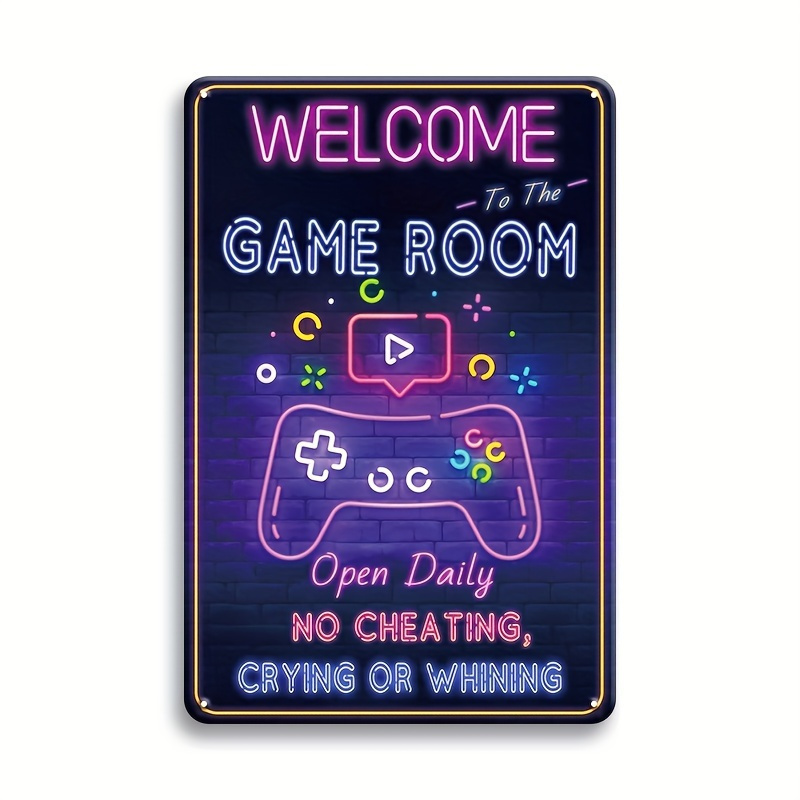 Retro Gaming Room - Welcome to the Game Room Metal