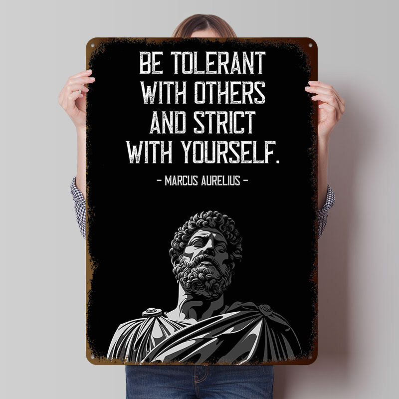 Retro Gaming Quotes - Marcus Aurelius Quote Metal Poster Customized