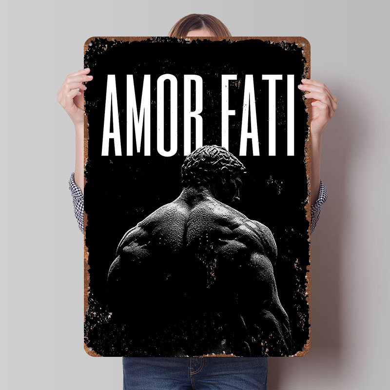 Retro Gaming Quotes - Stoicism Stoic Quote Amor Fati Printed