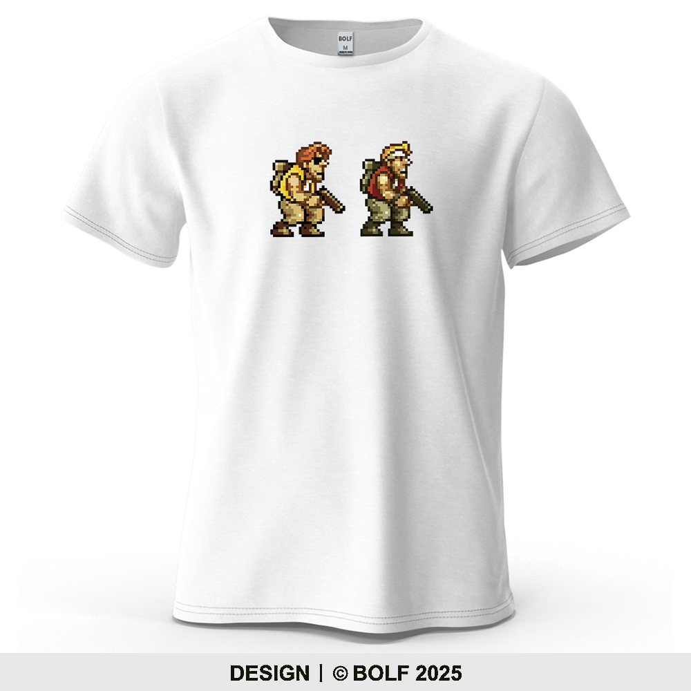 Retro Gaming Events - Pixel Character Game Theme Printed Men's