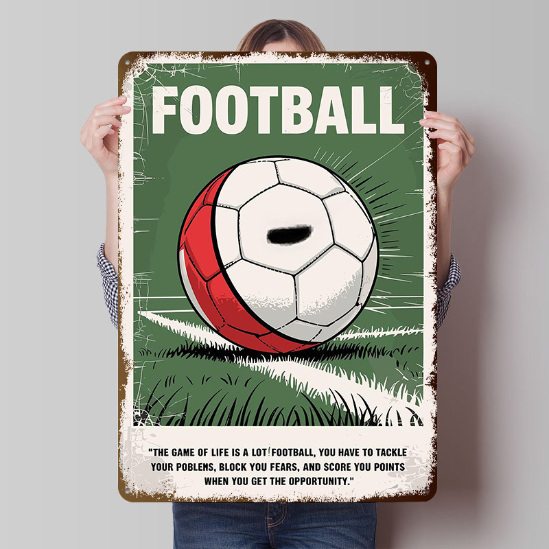 Soccer Ball Quotes Poster Cust - đánh giá và giá Retro Gaming Quotes