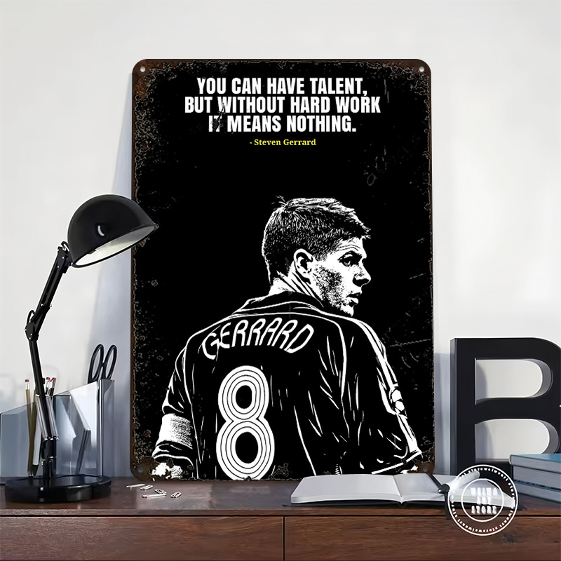 Steven Gerrard Quote Metal Pos - đánh giá và giá Retro Gaming Quotes