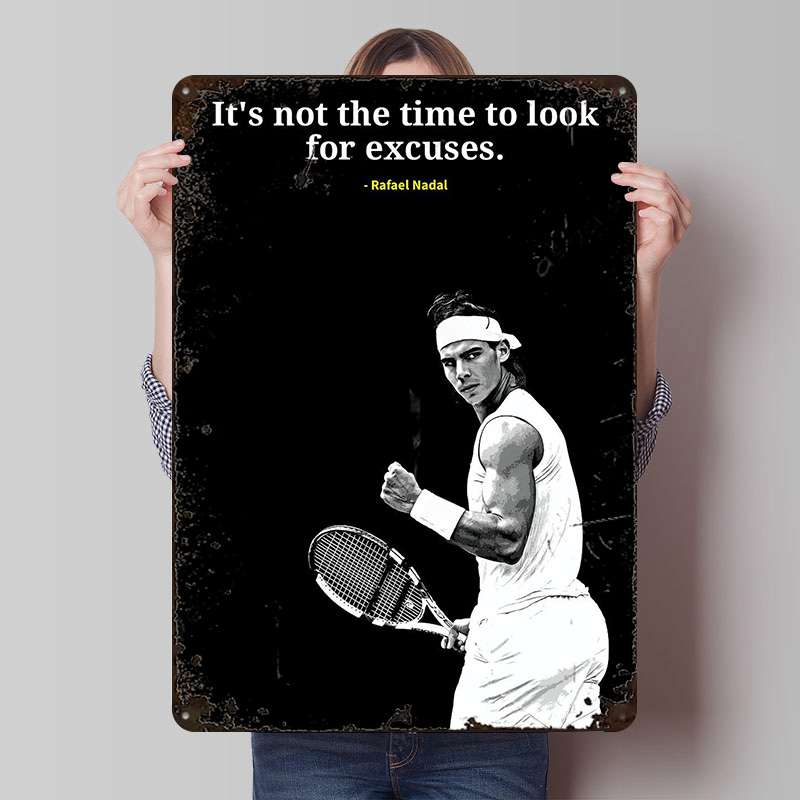 Rafael Nadal Quotes Metal Post - đánh giá và giá Retro Gaming Quotes