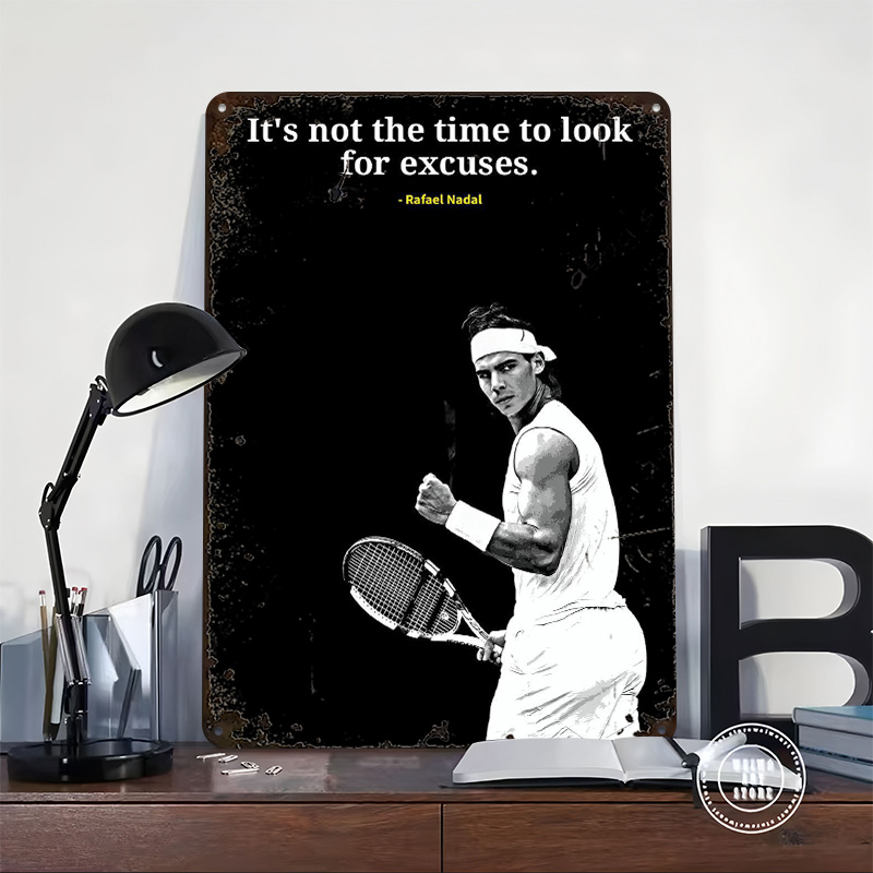 Rafael Nadal Quotes Metal Post - đánh giá và giá Retro Gaming Quotes