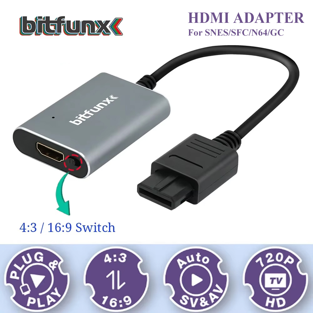 Bitfunx 720P Svideo / AV To HD - đánh giá và giá Retro Gaming Room