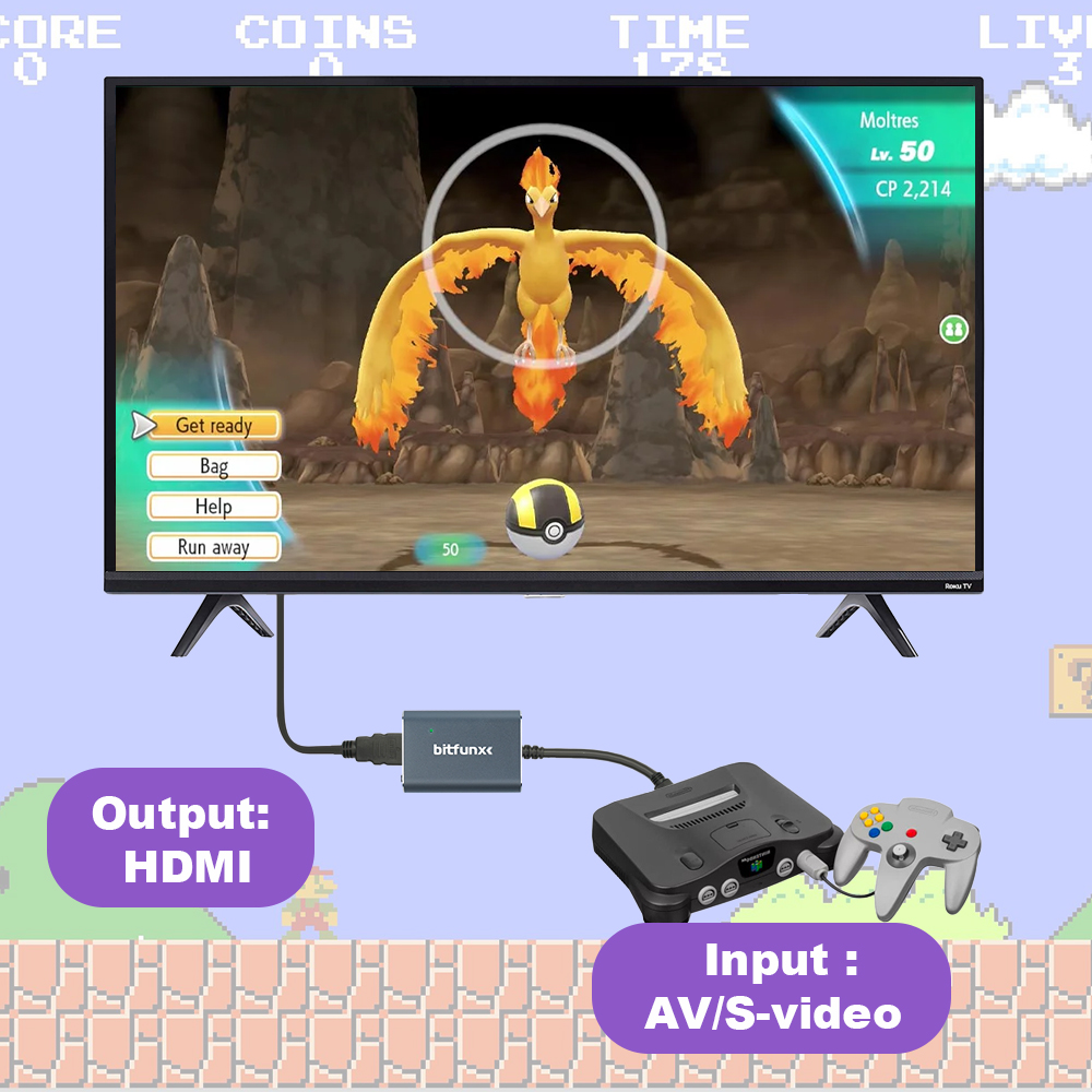 Bitfunx 720P Svideo / AV To HD - đánh giá và giá Retro Gaming Room
