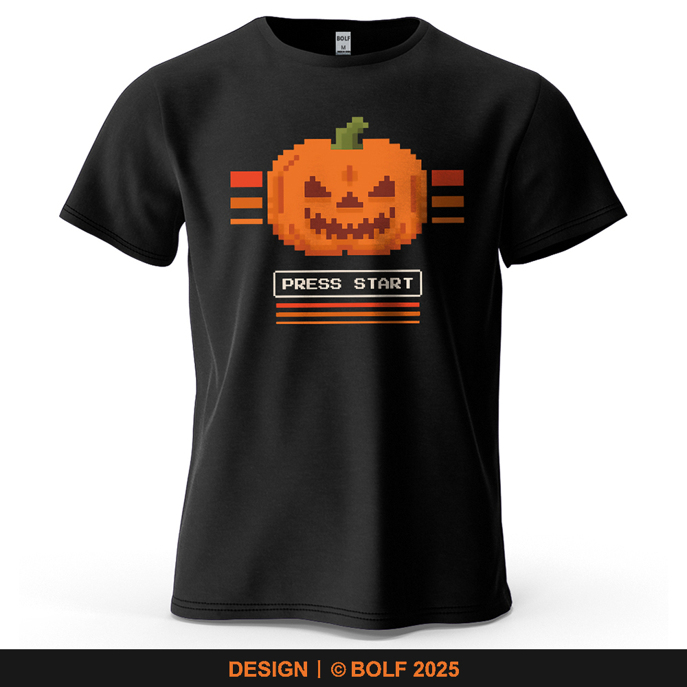 Halloween Pumpkin Printed Men' - đánh giá và giá Retro Gaming Events