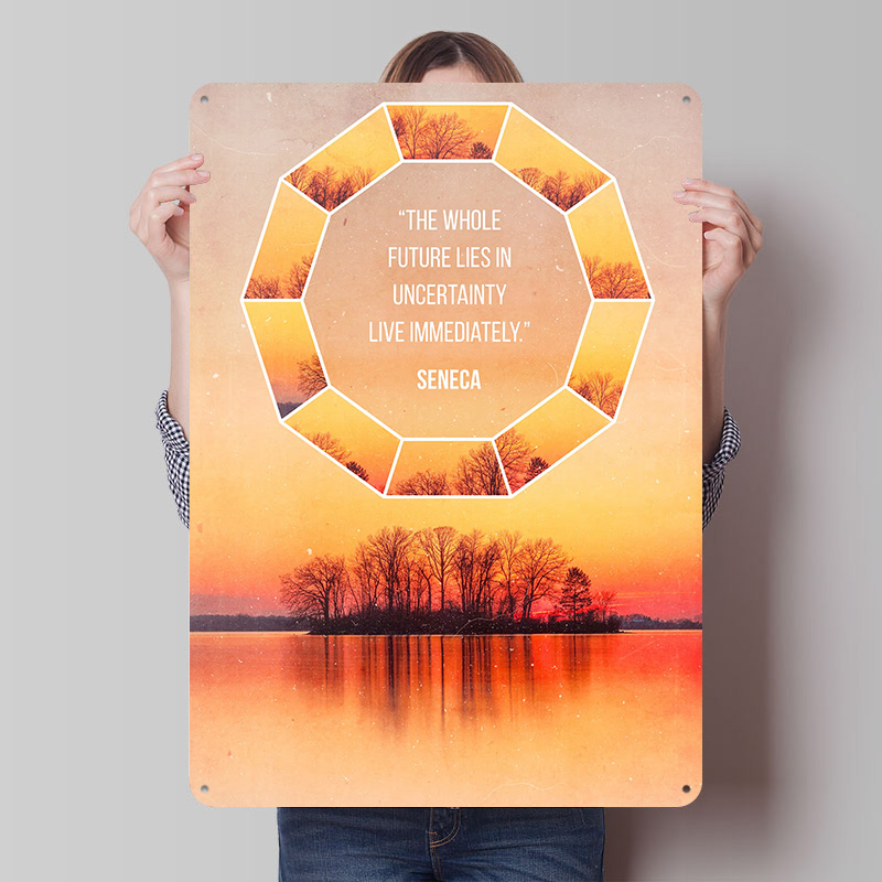 Seneca Quote 4 Printed Poster  - đánh giá và giá Retro Gaming Quotes