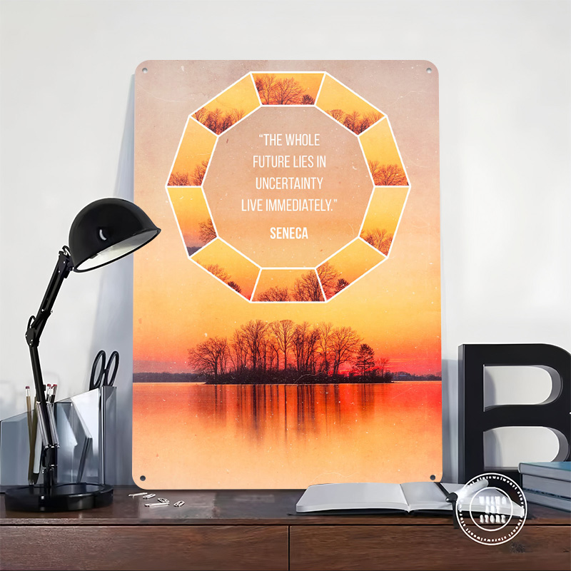 Seneca Quote 4 Printed Poster  - đánh giá và giá Retro Gaming Quotes