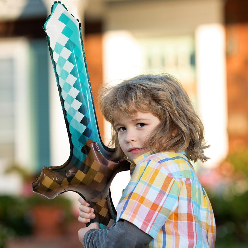8Pcs Pixel Inflatable Sword My - đánh giá và giá Retro Gaming Events