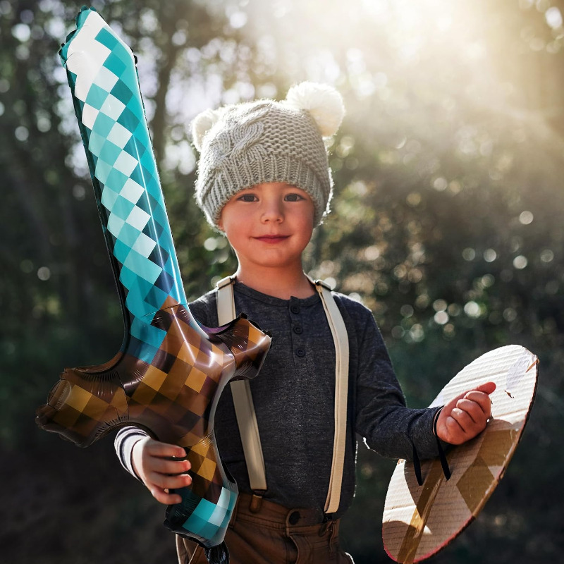 8Pcs Pixel Inflatable Sword My - đánh giá và giá Retro Gaming Events