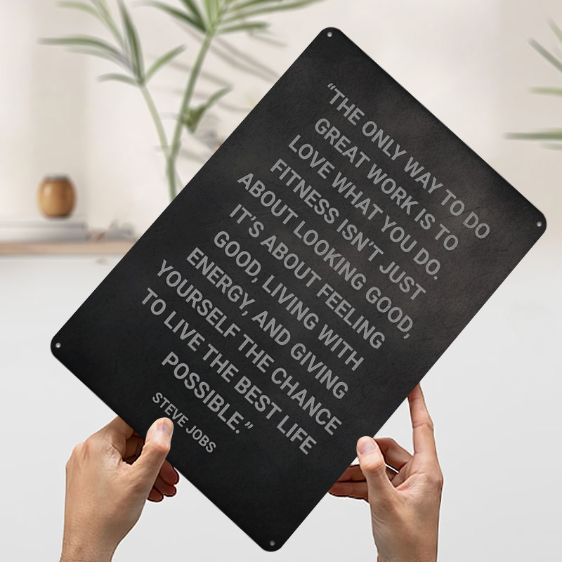 Steve Jobs Fitness Quote Metal - đánh giá và giá Retro Gaming Quotes
