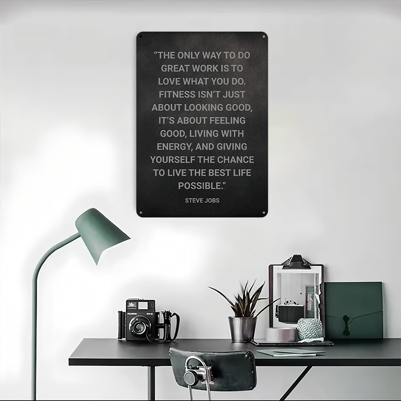 Steve Jobs Fitness Quote Metal - đánh giá và giá Retro Gaming Quotes