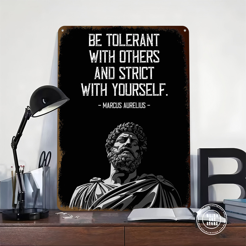 Marcus Aurelius Quote Metal Po - đánh giá và giá Retro Gaming Quotes
