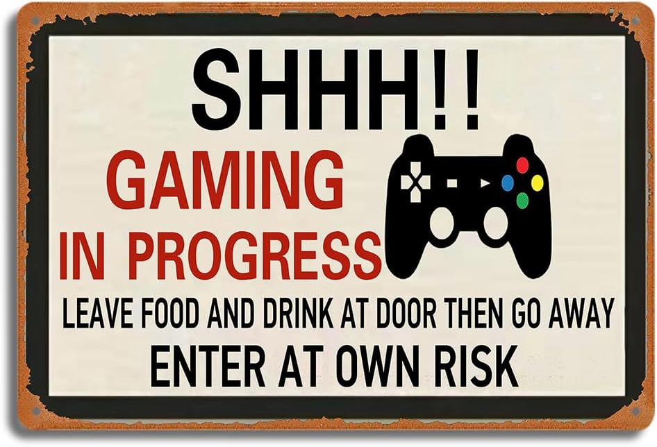 Retro Gaming Metal Tin Sign, S - đánh giá và giá Retro Gaming Room