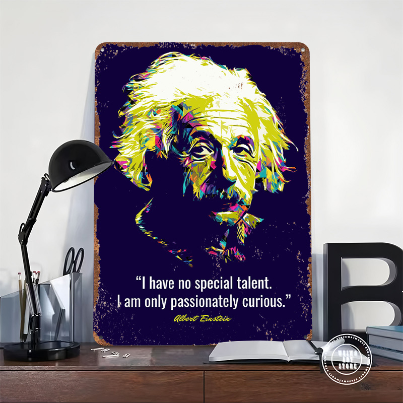 Quotes Albert Einstein Metal P - đánh giá và giá Retro Gaming Quotes