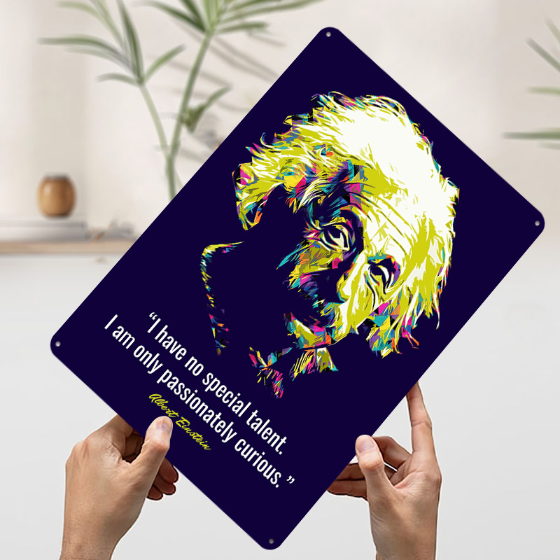 Quotes Albert Einstein Metal P - đánh giá và giá Retro Gaming Quotes