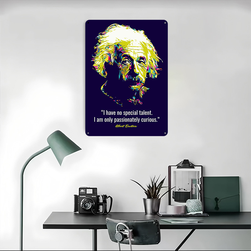 Quotes Albert Einstein Metal P - đánh giá và giá Retro Gaming Quotes