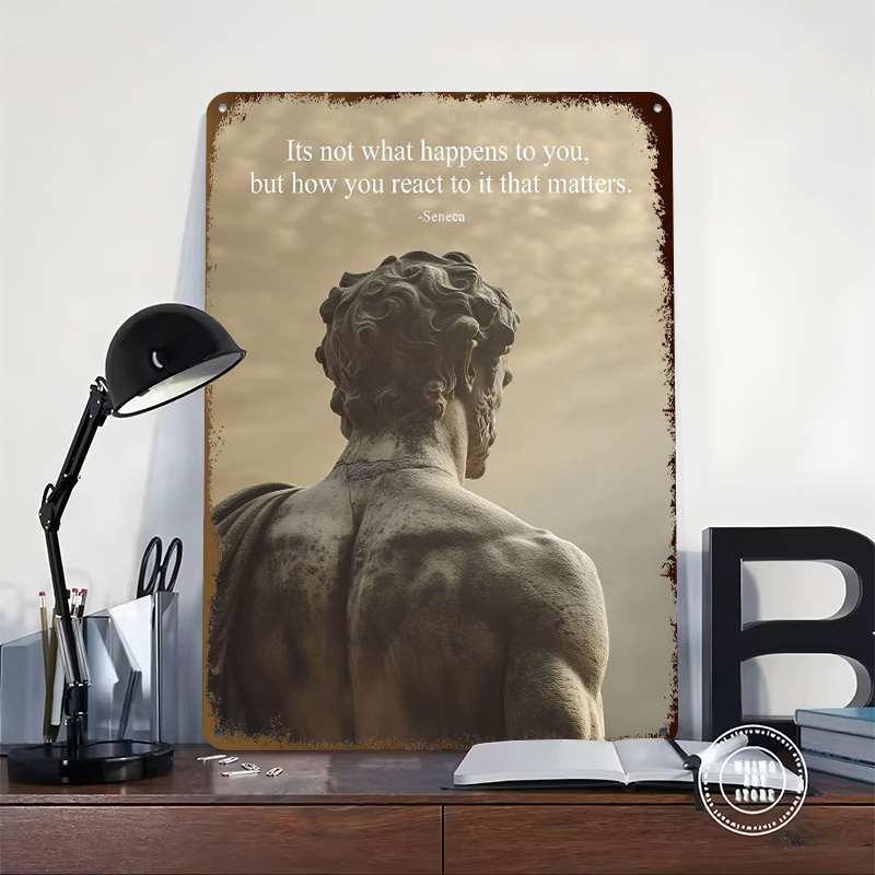 Seneca Stoic Quote Tinplate Po - đánh giá và giá Retro Gaming Quotes