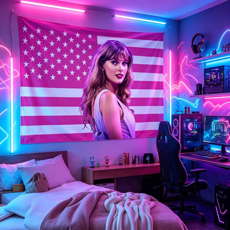 VIKAMA American Flag Female Si - đánh giá và giá Retro Gaming Room